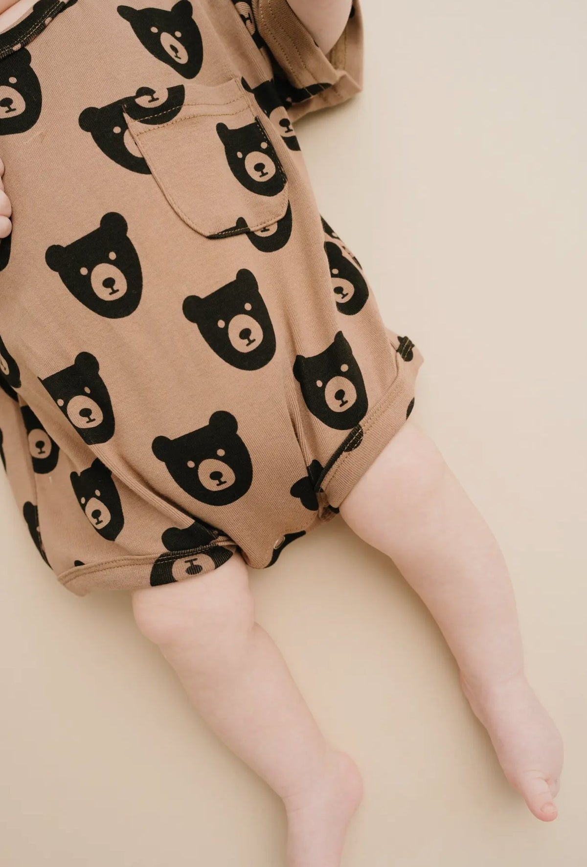 Brown Bear Pocket Romper