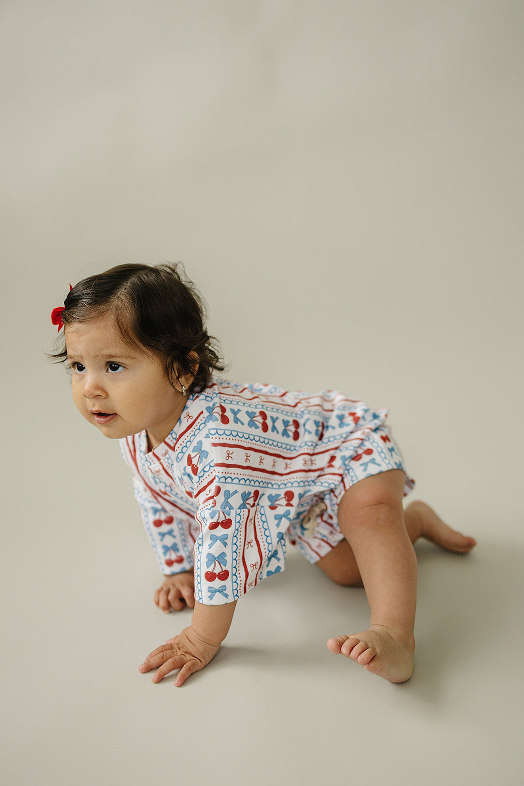 Shorts Set | Cherries & Stripes