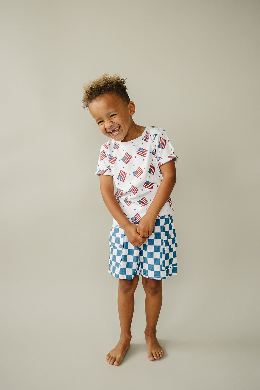 Cargo Shorts Set | Patriotic Vibes