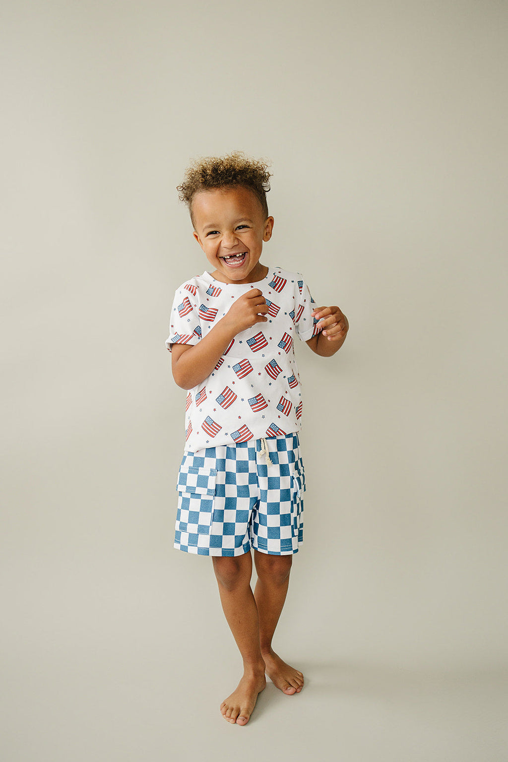 Cargo Shorts Set | Patriotic Vibes