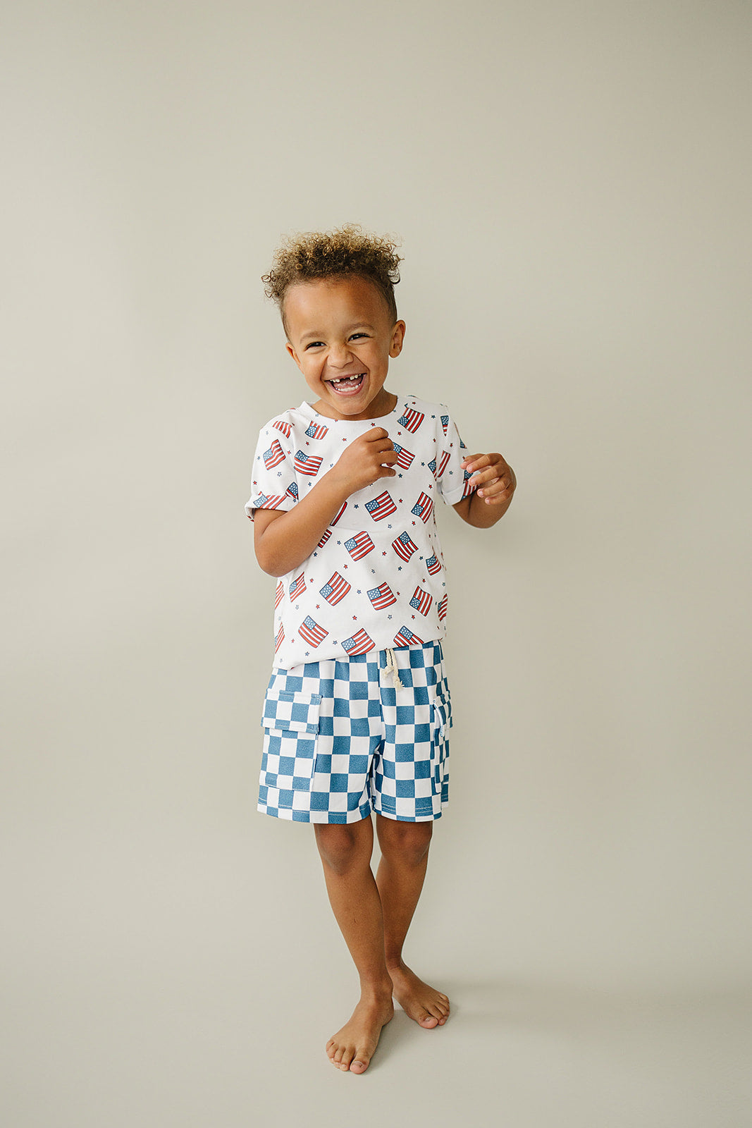 Cargo Shorts Set | Patriotic Vibes