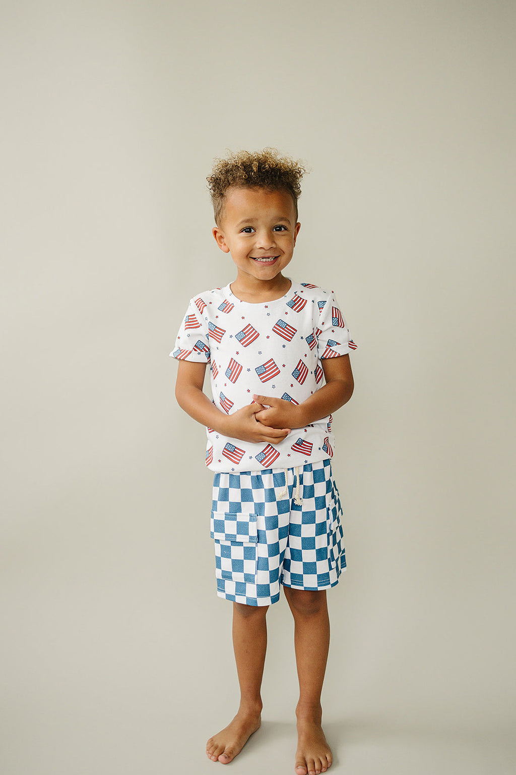 Cargo Shorts Set | Patriotic Vibes