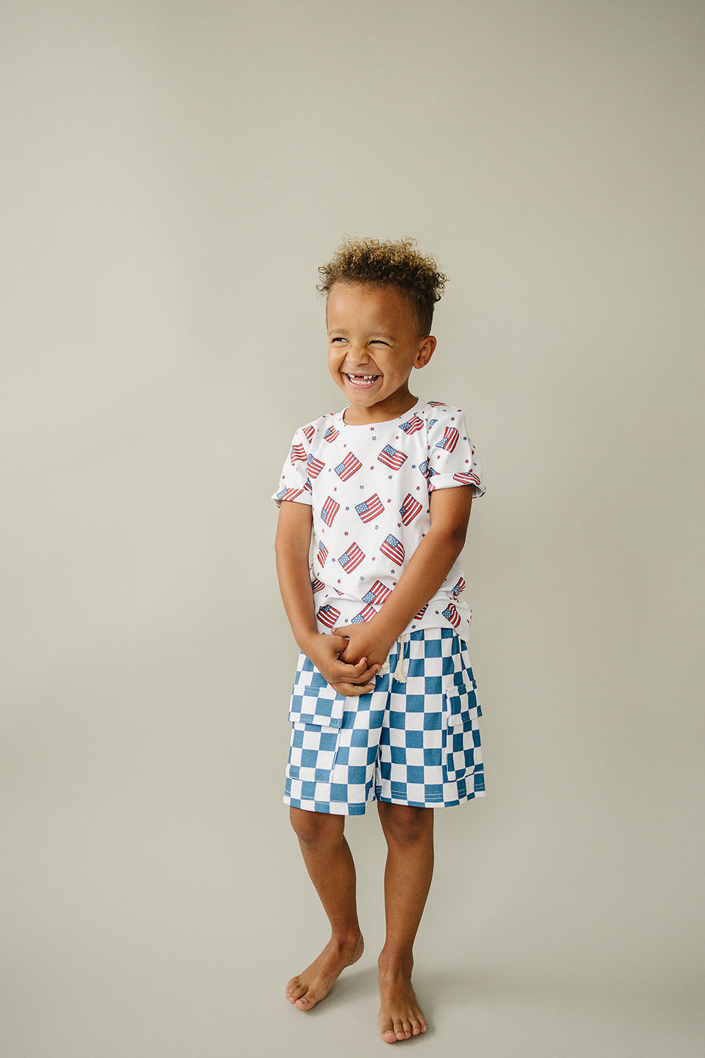 Cargo Shorts Set | Patriotic Vibes