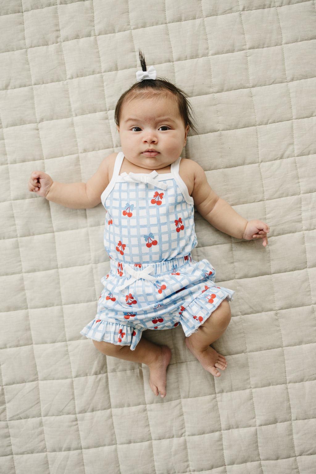 Shorts Set | Gingham Cherry