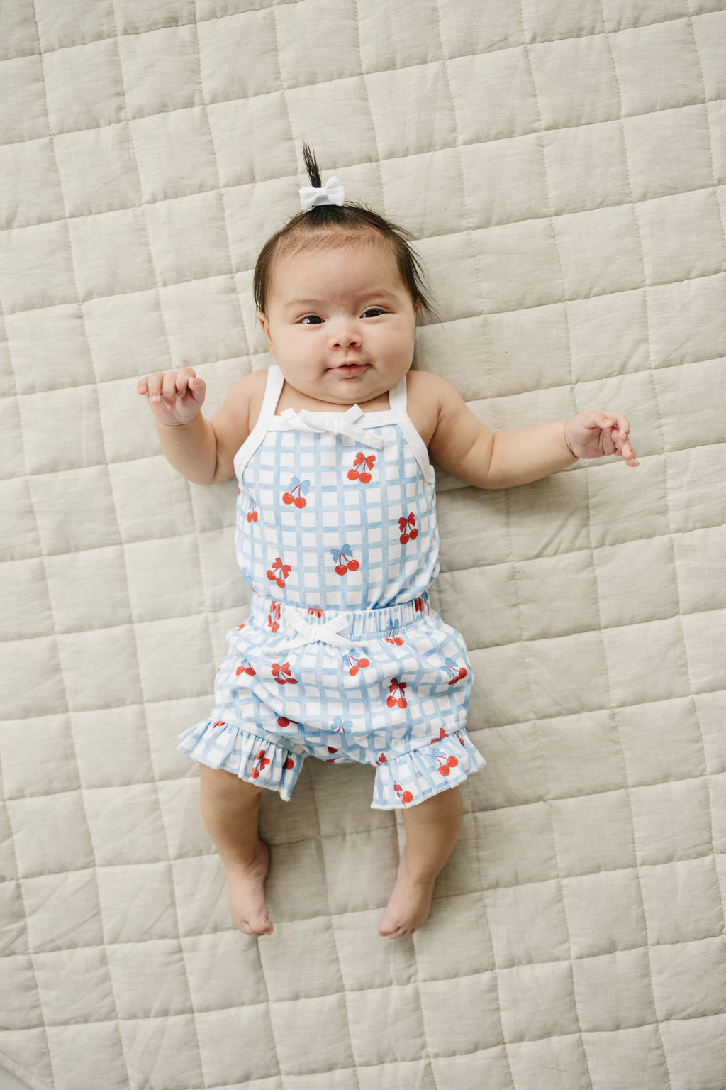 Shorts Set | Gingham Cherry